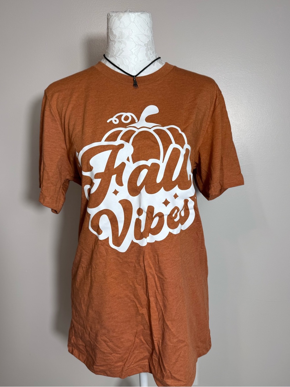 Bella Canvas Rust Orange 'Fall Vibes' Graphic Tee